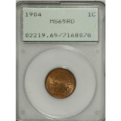1904 1C MS65 Red PCGS. PCGS Population (179/54). N