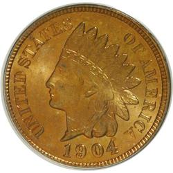 1904 1C MS65 Red PCGS. Lot includes Eagle Eye Photo Se