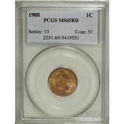 1908 1C MS65 Red PCGS. PCGS Population (218/38). N