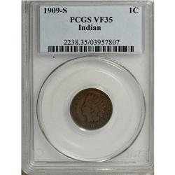 1909-S 1C VF35 PCGS. PCGS Population (127/546). NG