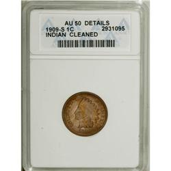 1909-S 1C AU50 ANACS. NGC Census: (21/269). PCGS Popul