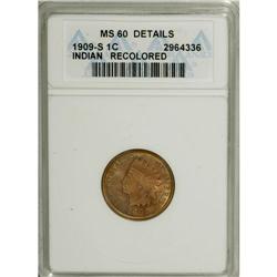 1909-S 1C Brown--Recolored--ANACS. . NGC Census: (0/17