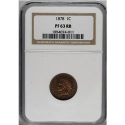 1878 1C PR63 Red and Brown NGC. NGC Census: (17/13
