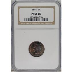 1881 1C PR65 Brown NGC. NGC Census: (21/15). PCGS