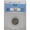 Image 1 : 1887 1C PR63 Brown ANACS. NGC Census: (18/111). PC