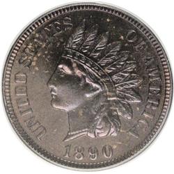 1890 1C PR64 Red and Brown PCGS. PCGS Population (105/