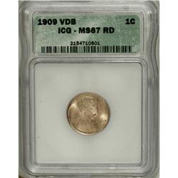 1909 VDB 1C MS67 Red ICG. NGC Census: (71/1). PCGS