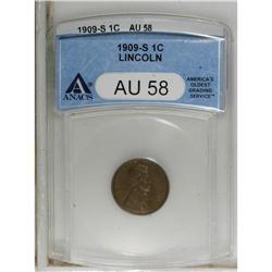 1909-S 1C AU58 ANACS. NGC Census: (31/148). PCGS P