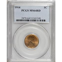 1914 1C MS64 Red PCGS. PCGS Population (157/148).