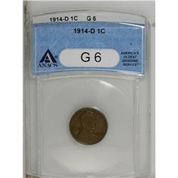1914-D 1C G6 ANACS. NGC Census: (0/2383). PCGS Pop