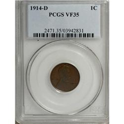 1914-D 1C VF35 PCGS. PCGS Population (185/688). NG