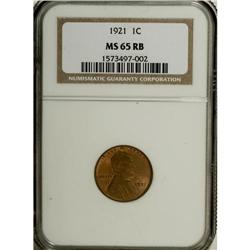 1921 1C MS65 Red and Brown NGC. NGC Census: (34/8)