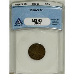 1923-S 1C MS61 Brown ANACS. NGC Census: (8/58). PC