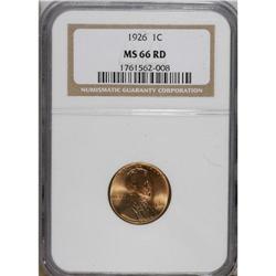1926 1C MS66 Red NGC. NGC Census: (183/24). PCGS P