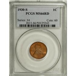 1930-S 1C MS66 Red PCGS. PCGS Population (152/4).