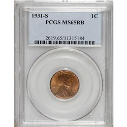 1931-S 1C MS65 Red and Brown PCGS. PCGS Population