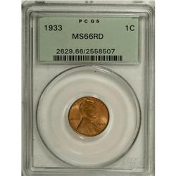 1933 1C MS66 Red PCGS. PCGS Population (221/31). N