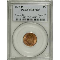 1939-D 1C MS67 Red PCGS. PCGS Population (0/0). NG