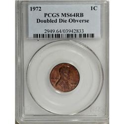 1972/72 1C Doubled Die MS64 Red and Brown PCGS. Ex