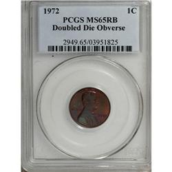 1972/72 1C Doubled Die MS65 Red and Brown PCGS. PC