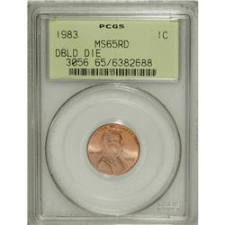 1983 1C Doubled Die Reverse MS65 Red PCGS. PCGS Po