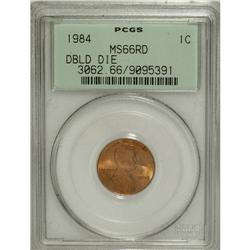 1984 1C Doubled Die Obverse MS66 Red PCGS. PCGS Po