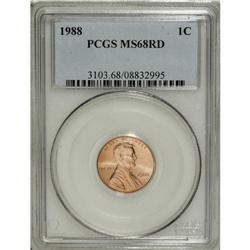 1988 1C MS68 Red PCGS. PCGS Population (18/0). NGC