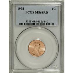 1998 1C MS68 Red PCGS. PCGS Population (44/0). NGC