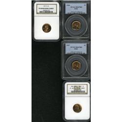 1966 1C SMS MS67RD PCGS; 1967 SMS MS67RD PCGS; 1960 Sm