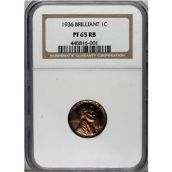 1936 1C Type Two--Brilliant Finish PR65 Red and Brow
