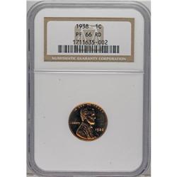 1938 1C PR66 Red NGC. NGC Census: (112/15). PCGS P
