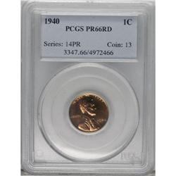 1940 1C PR66 Red PCGS. PCGS Population (210/10). N