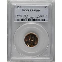 1951 1C PR67 Red PCGS. PCGS Population (80/4). NGC
