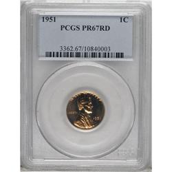 1951 1C PR67 Red PCGS. PCGS Population (81/4). NGC