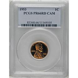 1953 1C PR66 Cameo PCGS. PCGS Population (53/26). NGC