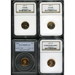 1955 1C PR67RD NGC; 1956 PR69RD NGC; 1964 PR69 Deep Ca