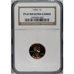 1958 1C PR67 Deep Cameo NGC. NGC Census: (6/6). PC