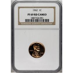 1962 1C PR69 Deep Cameo NGC. NGC Census: (205/0).