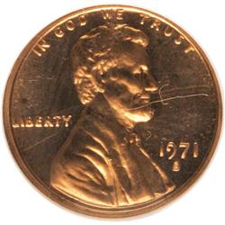 1971-S 1C Doubled Die Obverse, Type Two, FS-032 PR65 R