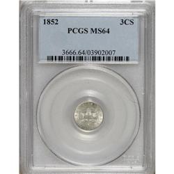 1852 3CS MS64 PCGS. PCGS Population (311/245). NGC
