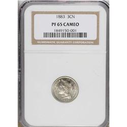 1883 3CN PR65 Cameo NGC. NGC Census: (16/48). PCGS
