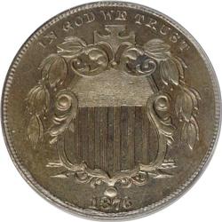 1876 5C PR63 ANACS. NGC Census: (27/211). PCGS Populat