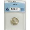Image 1 : 1888 5C MS63 ANACS. NGC Census: (48/150). PCGS Pop