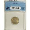 Image 1 : 1891 5C MS64 ANACS. NGC Census: (115/71). PCGS Pop