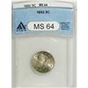 Image 3 : 1892 5C MS64 ANACS. NGC Census: (116/80). PCGS Populat