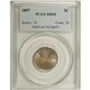 1897 5C MS64 PCGS. PCGS Population (161/70). NGC C