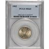 1902 5C MS65 PCGS. PCGS Population (169/46). NGC C
