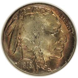 1938-D 5C MS65 NGC. NGC Census: (5084/18011). PCGS Pop