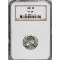 1938 5C MS66 NGC. NGC Census: (174/177). PCGS Popu