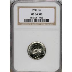 1938 5C MS66 NGC. NGC Census: (175/177). PCGS Populati